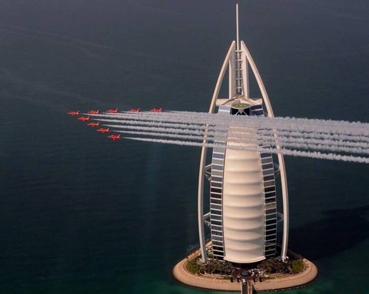 Burj Al Arab  view with Air Show